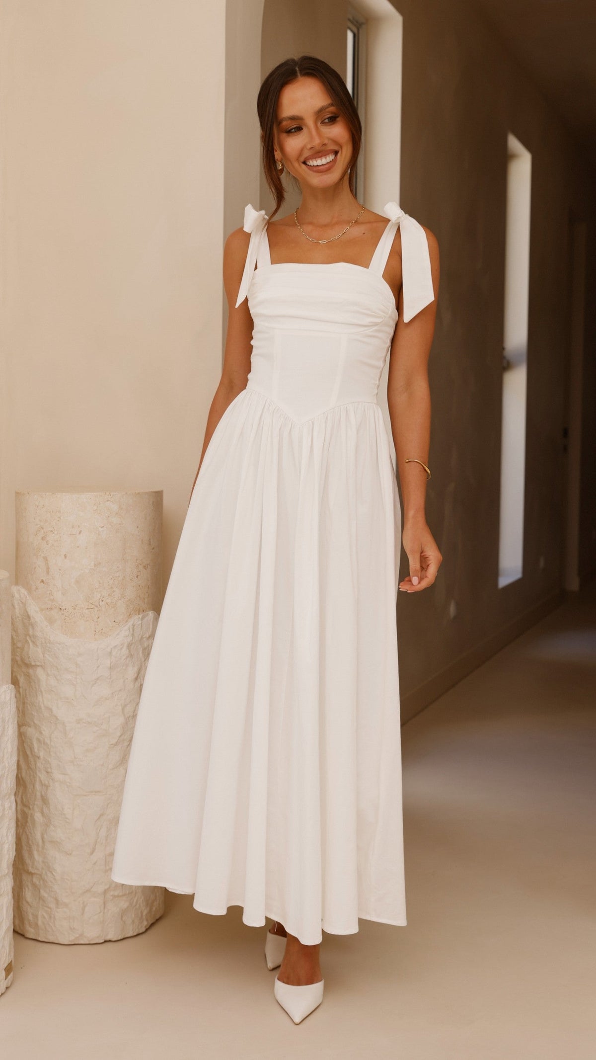 Haisley Maxi Dress - White