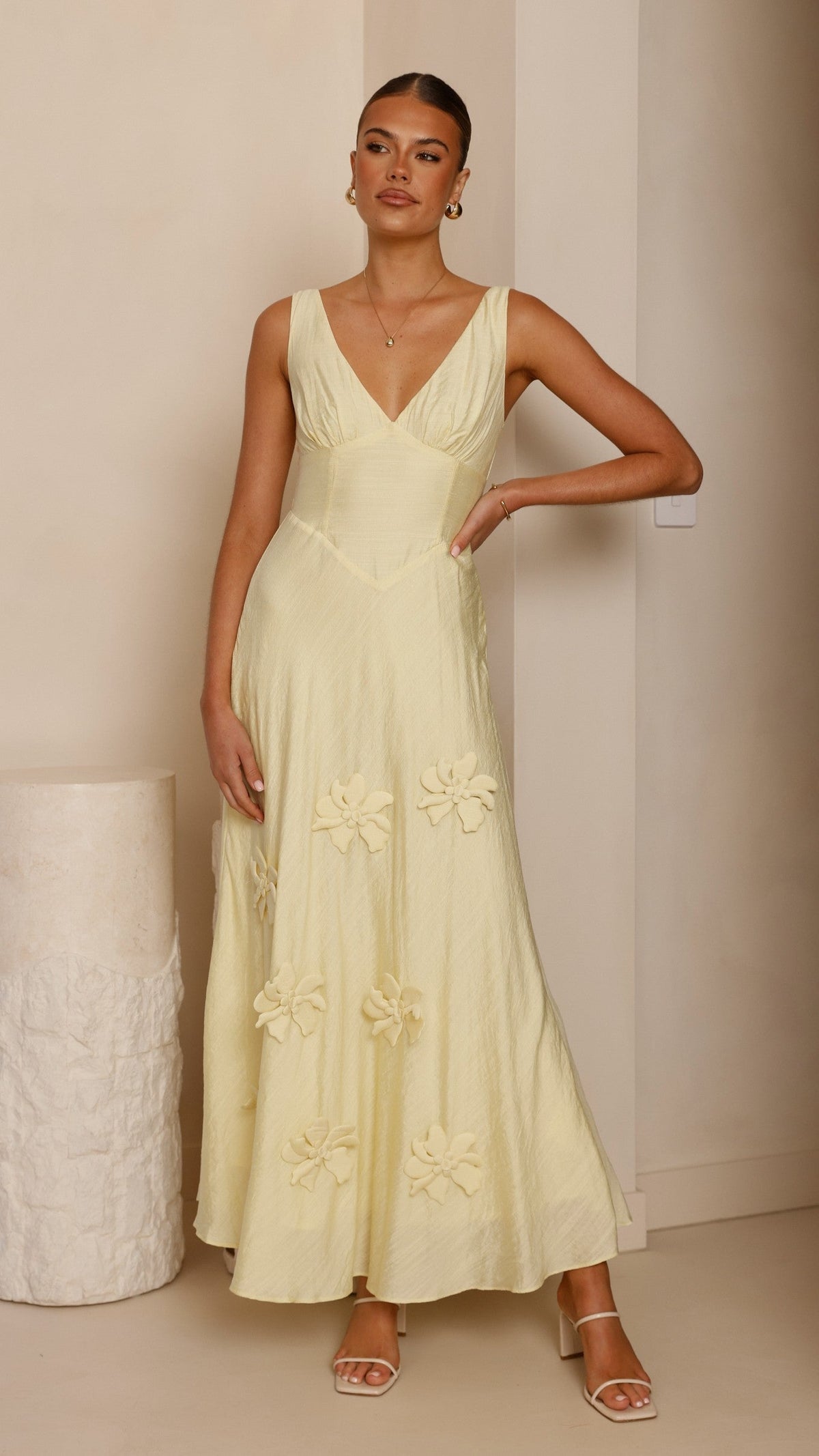 Lavara Maxi Dress - Yellow