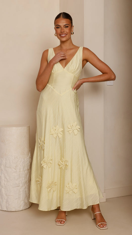 Lavara Maxi Dress - Yellow