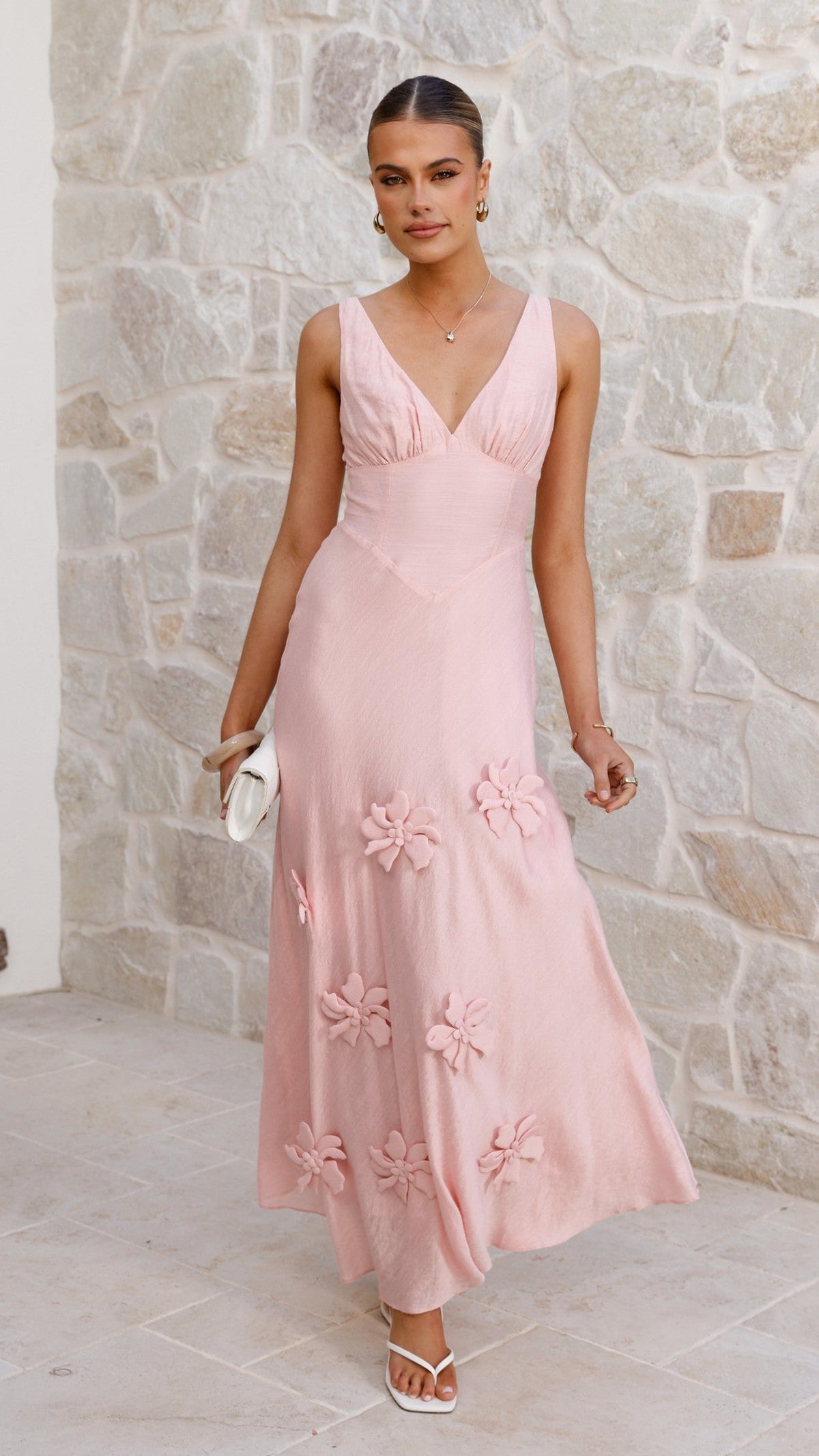 Lavara Maxi Dress - Pink