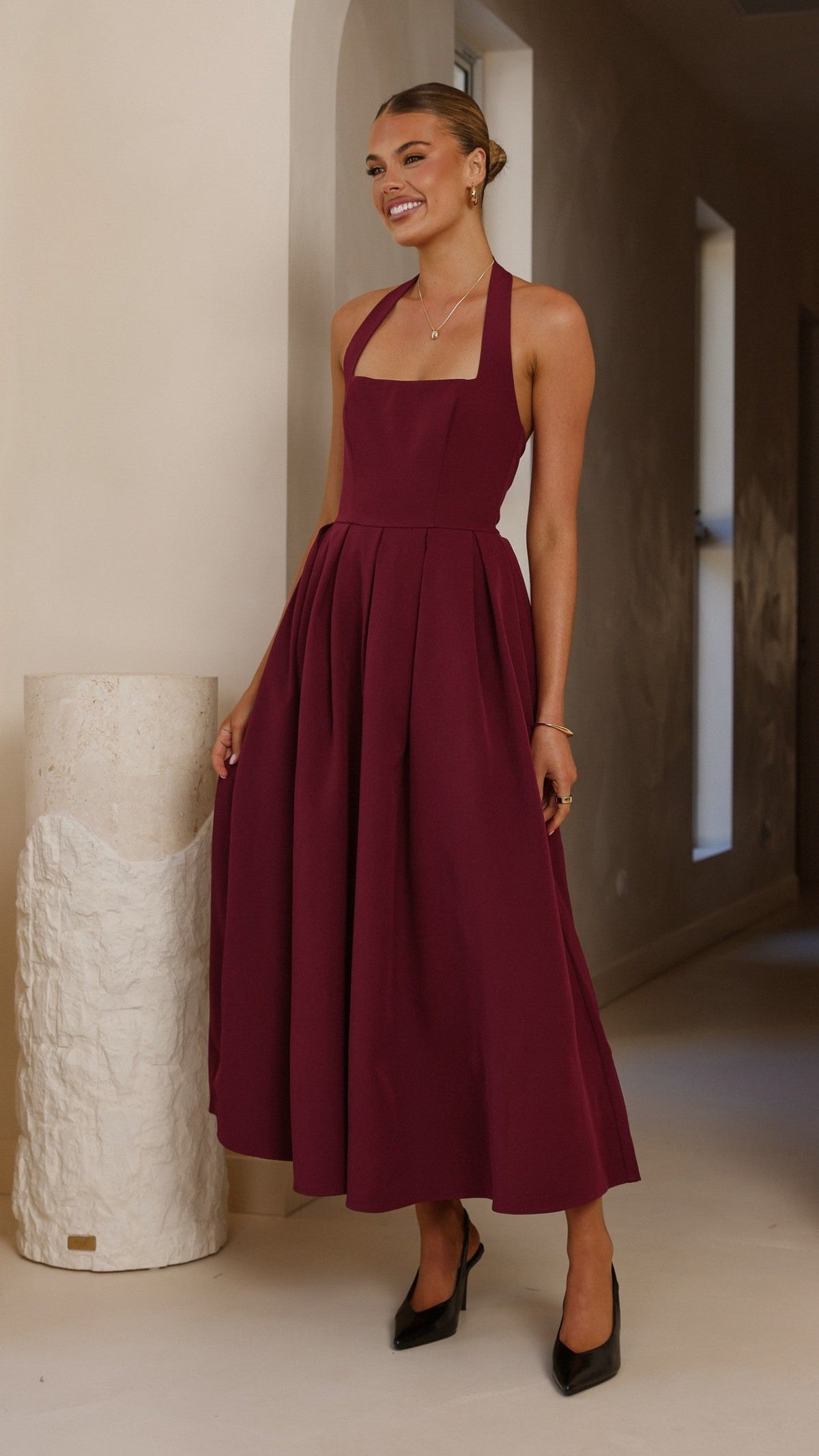 Kristen Maxi Dress - Wine