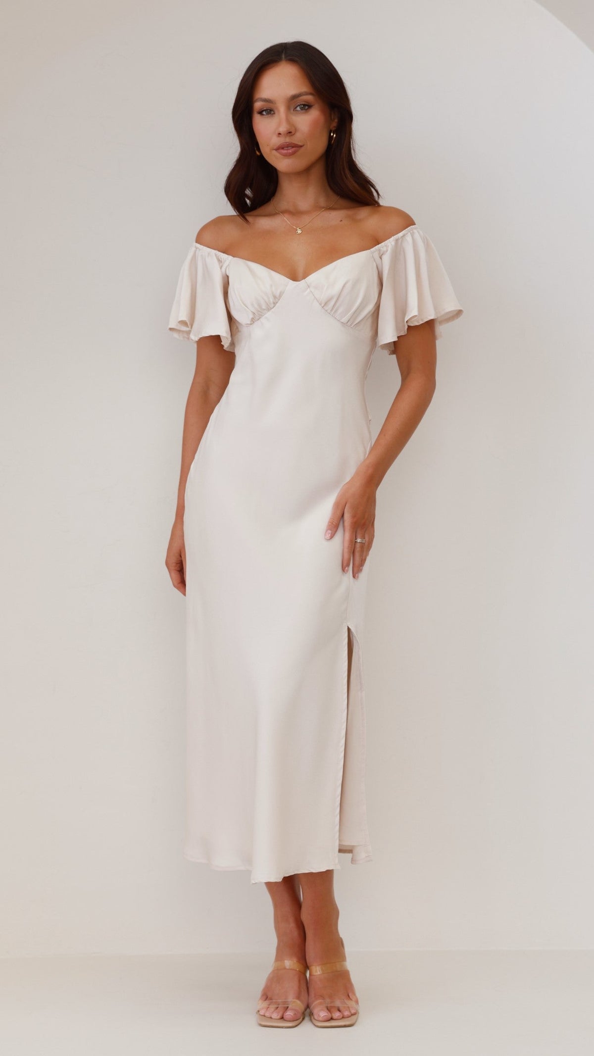 Louisa Midi Dress - Ivory