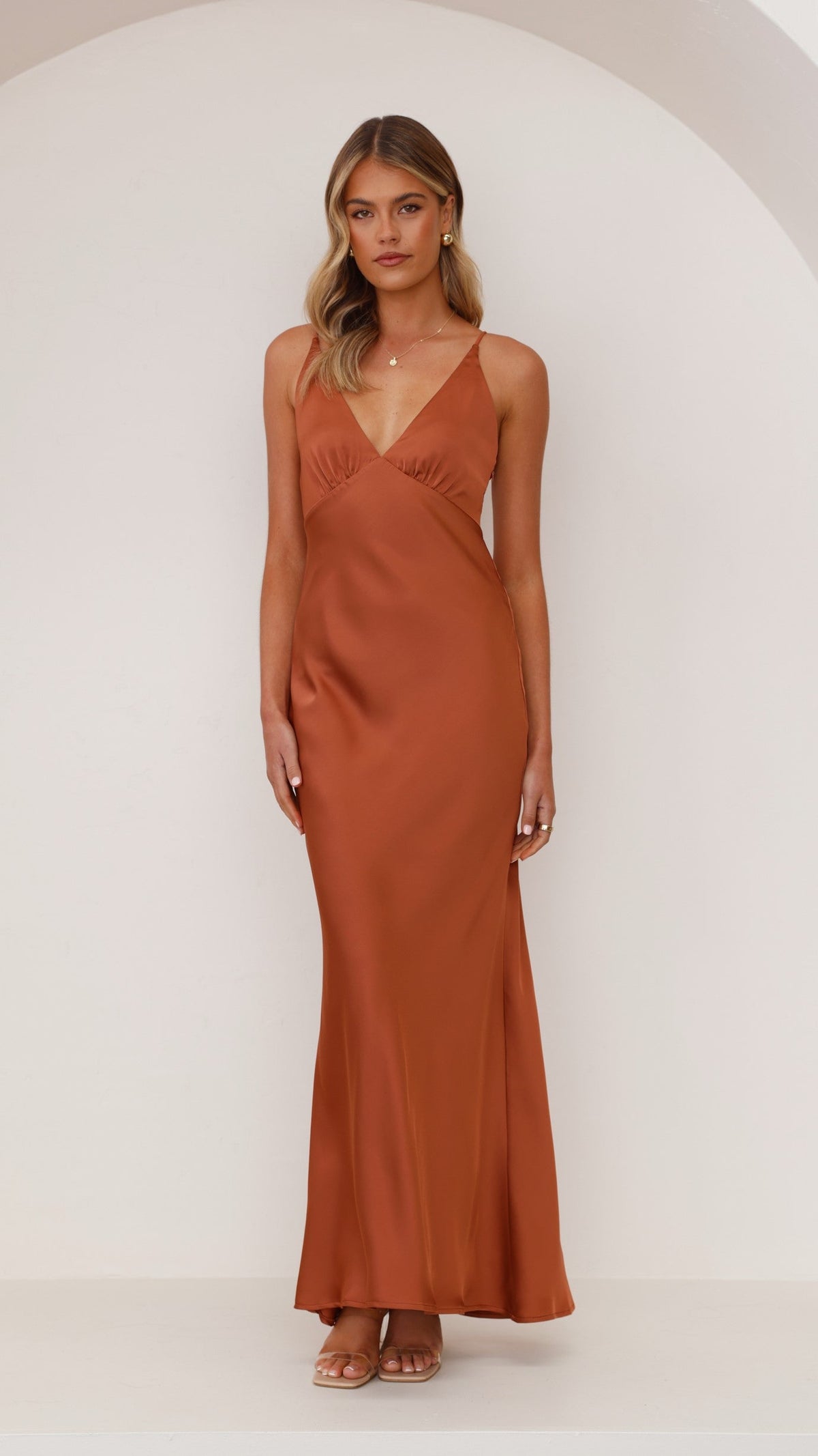 Ziah Maxi Dress - Copper