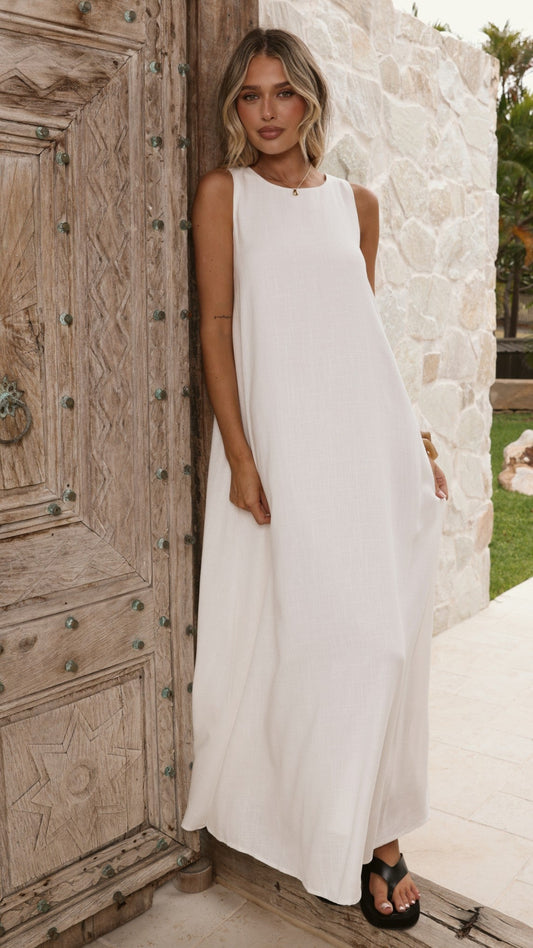 Mylah Maxi Dress - White