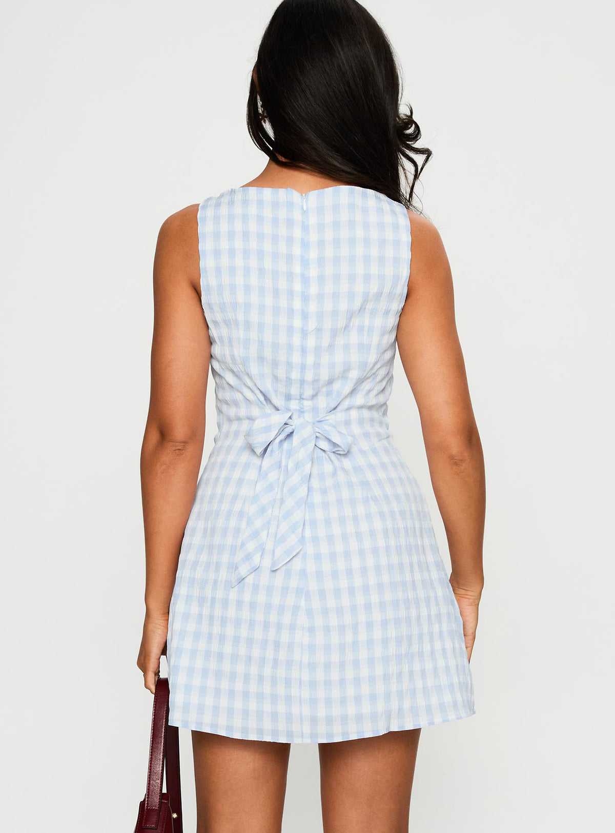 Alfalfa Mini Dress Blue Check