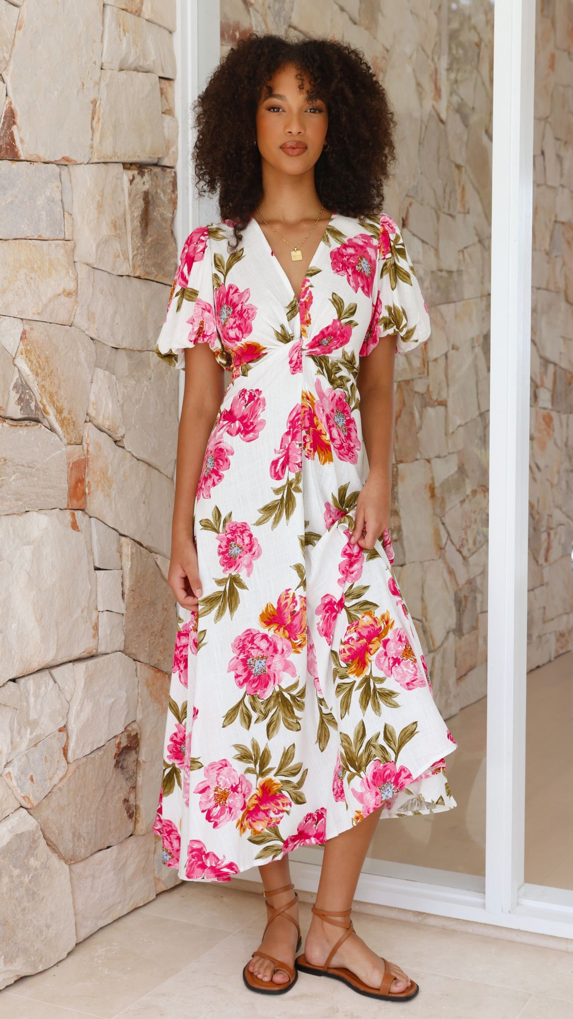 Blaire Midi Dress - Bonita Floral