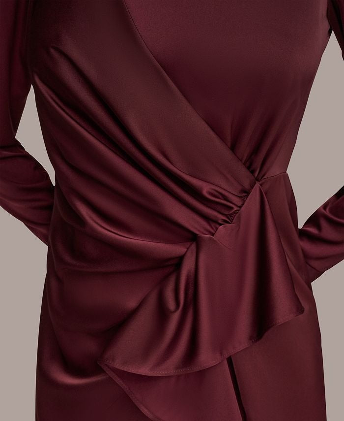 Donna Karan New York Women's Ruched Midi Dress