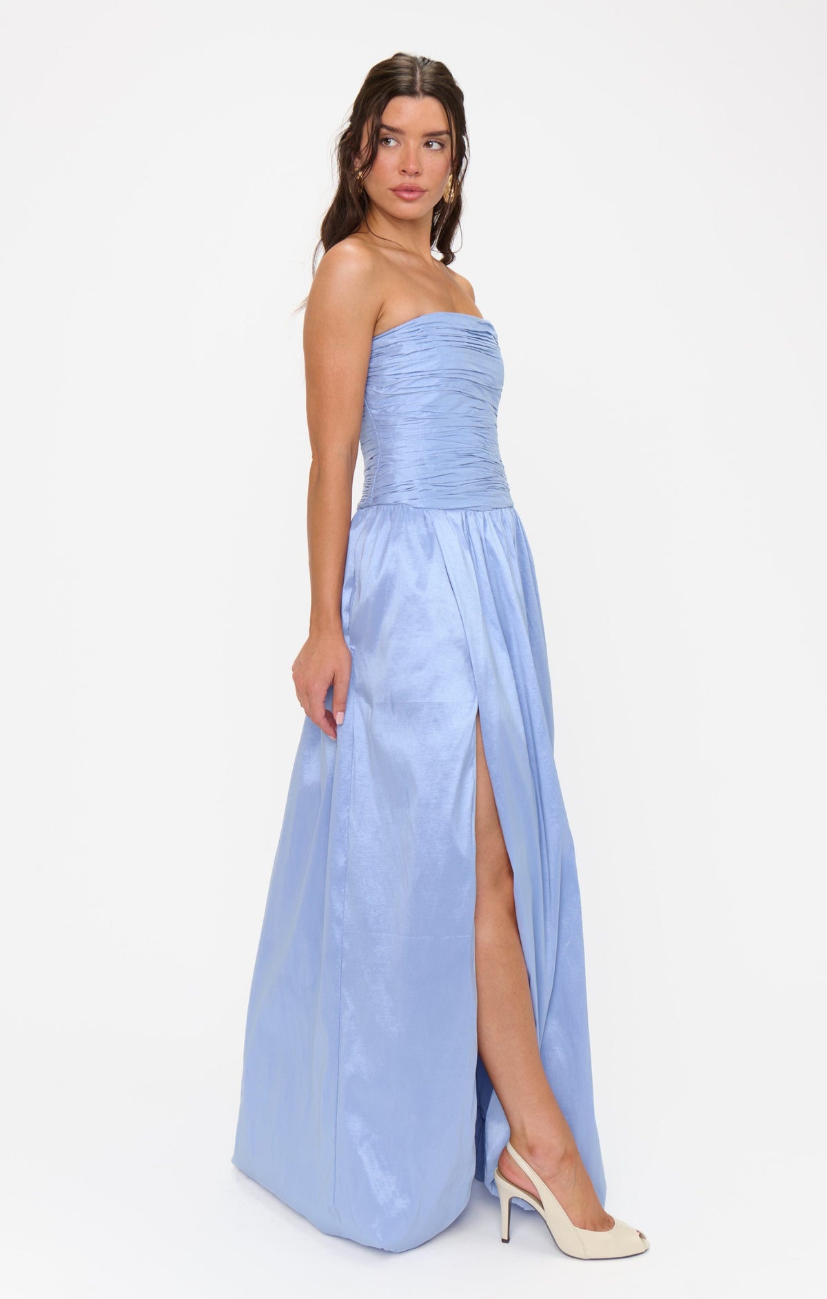 Morgan Maxi Dress ~ Borrowed Blue Taffeta
