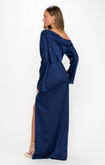 Jamie Maxi Dress ~ Midnight Navy Luxe Satin