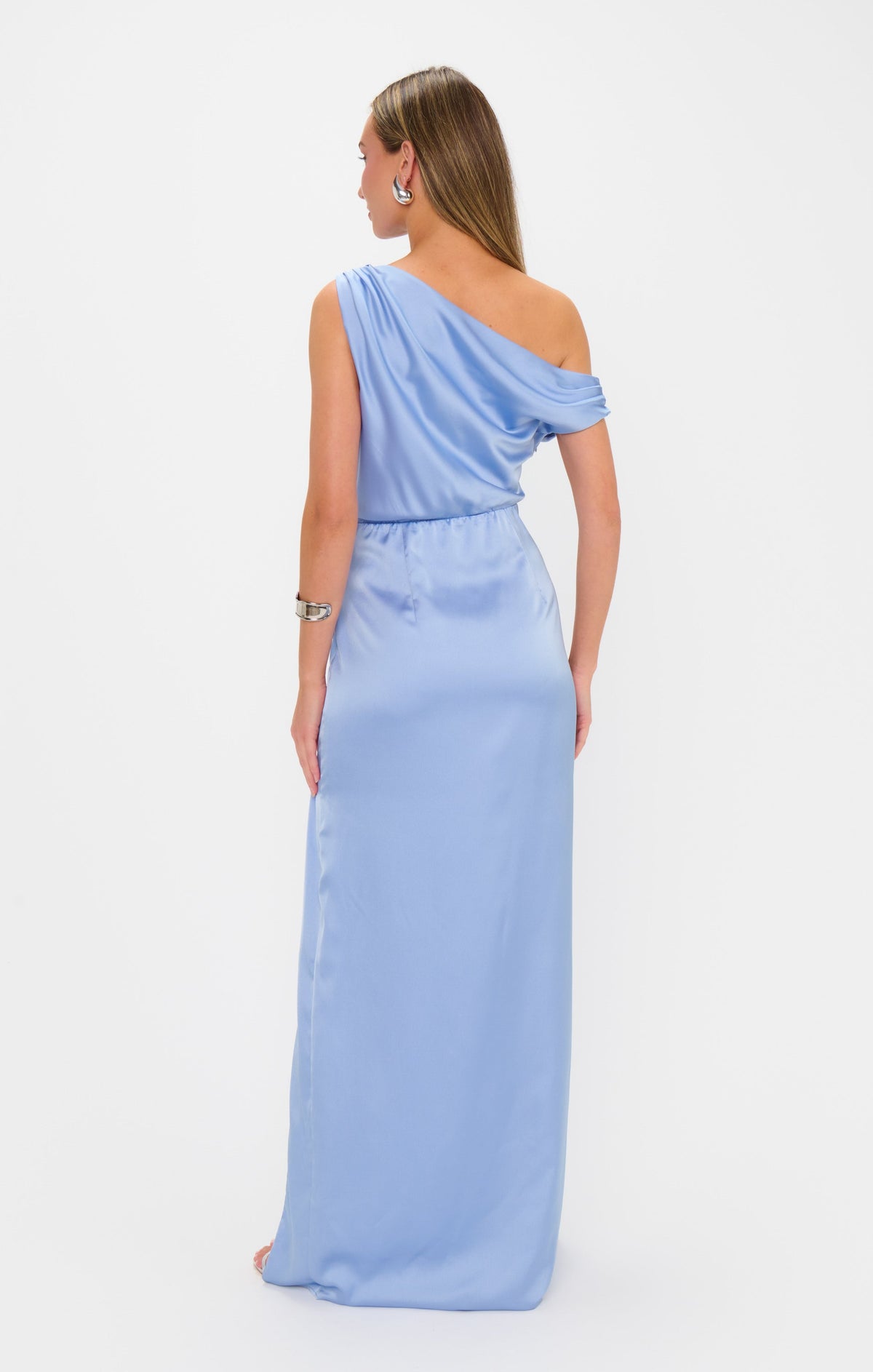 Jodie Dress ~ Borrowed Blue Luxe Satin