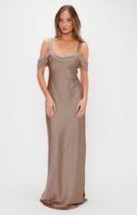 Bella Maxi Dress ~ Dune Luxe Satin