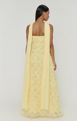 Enchanted Dress ~ Pale Yellow Ruffle Tulle