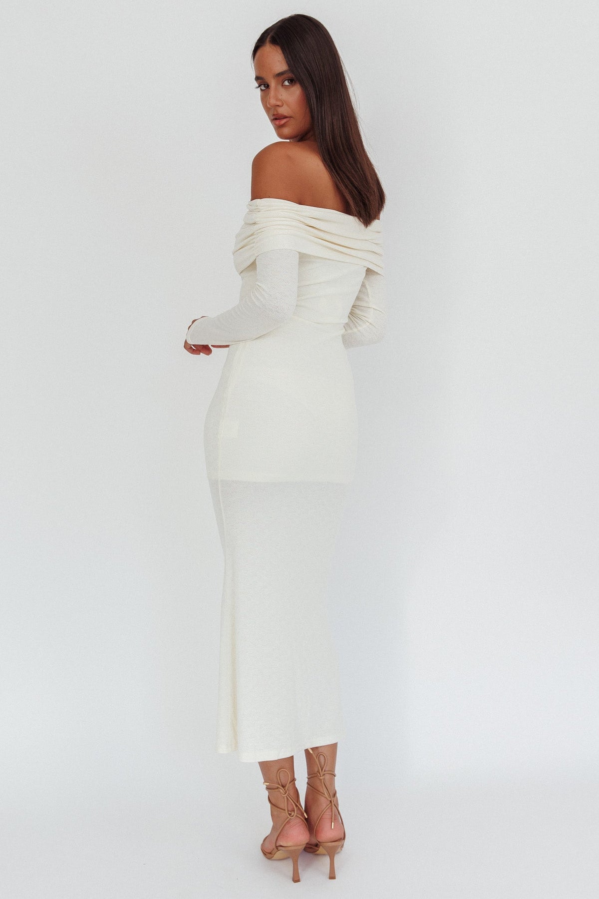 Juju Off-Shoulder Maxi Dress White