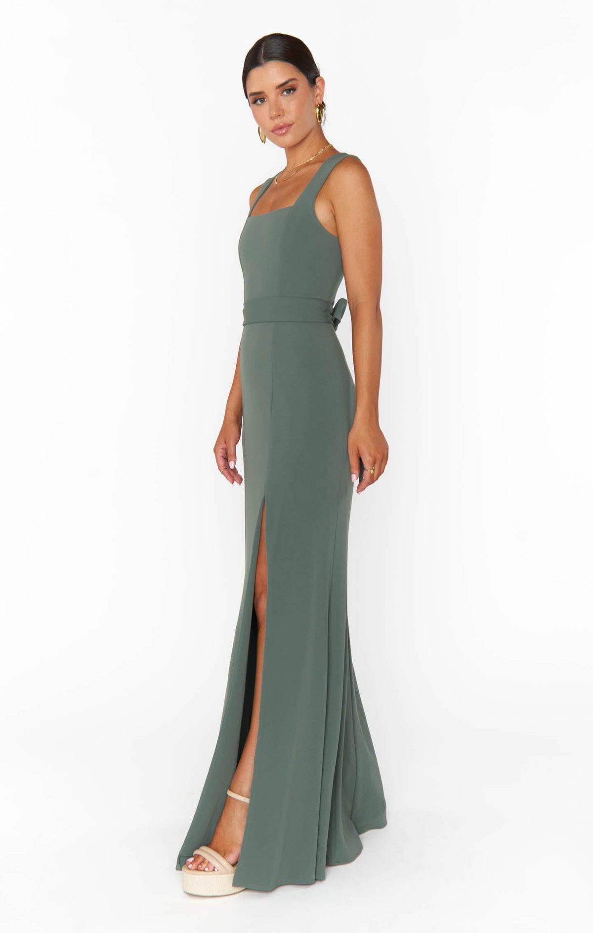 Paris Gown ~ Deep Sage Stretch