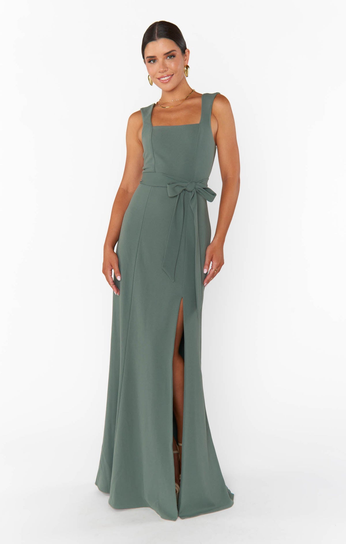 Paris Gown ~ Deep Sage Stretch
