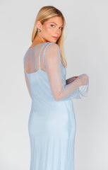 Iconic Maxi Dress ~ Light Blue Glitz
