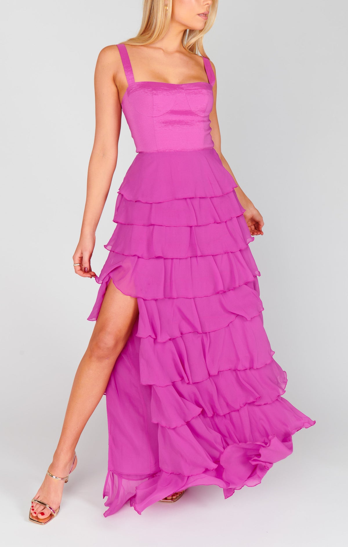 Katarina Maxi Dress ~ Magenta Majesty