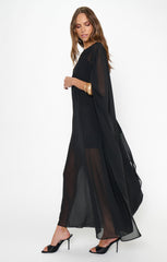 Olsen Maxi Dress ~ Black Chiffon
