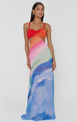 Niki Maxi Dress ~ Sunset