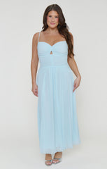 Camille Midi Dress ~ Ice Blue