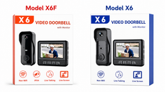 Wireless Video Doorbell with 4.3-Inch Indoor Monitor & Two-Way Intercom
