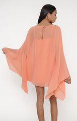 Olsen Mini Dress ~ Cantaloupe Chiffon