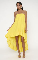 Rayna Dress ~ Bright Yellow Crisp