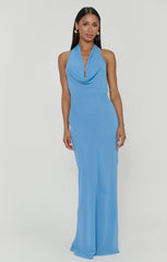 Simone Maxi Dress ~ Deep Tranquil Blue