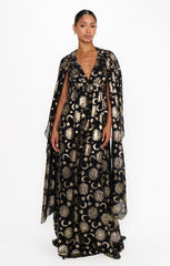 Wanderlust Maxi Dress ~ Celestial Shimmer Chiffon