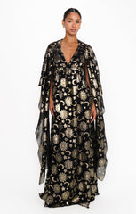 Wanderlust Maxi Dress ~ Celestial Shimmer Chiffon