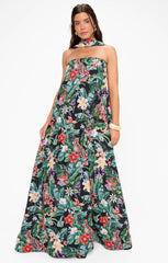 Tinsley Tube Dress ~ Jungle Mirage