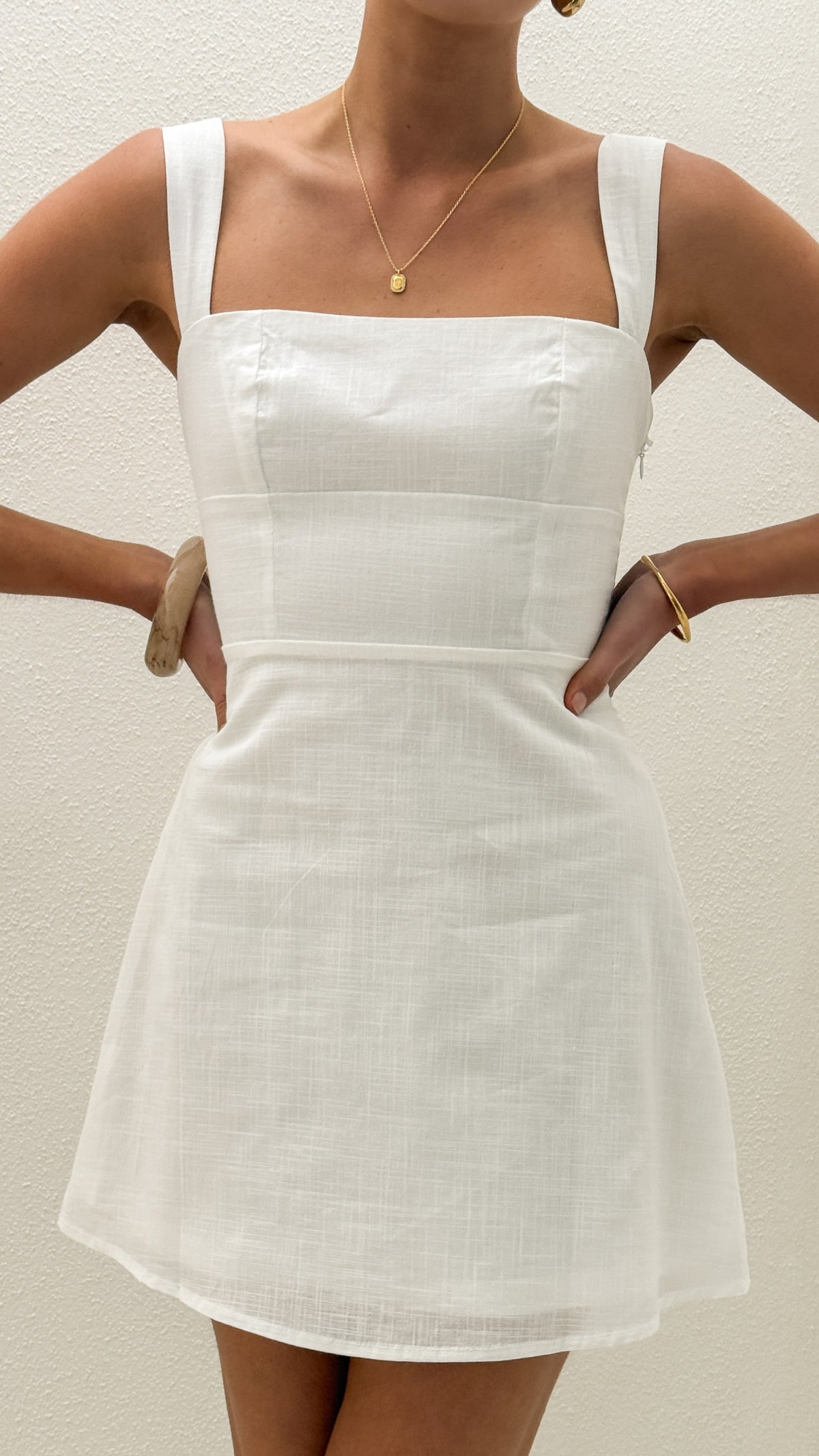 Nadalia Mini Dress - White
