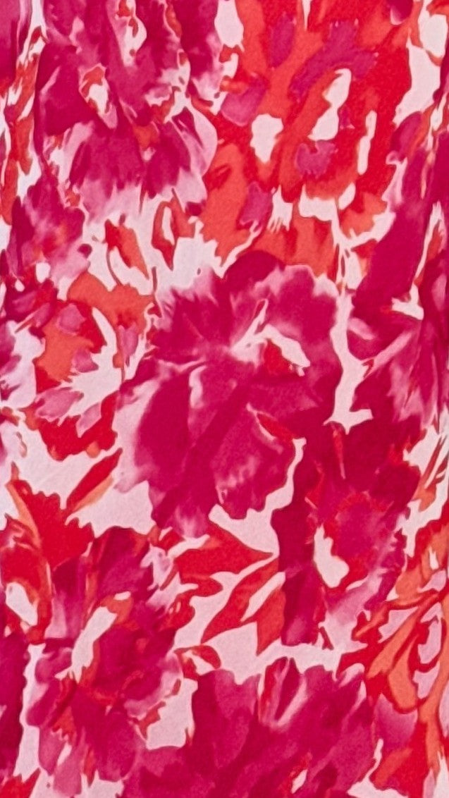 Margo Midi Dress - Pink/Red Floral