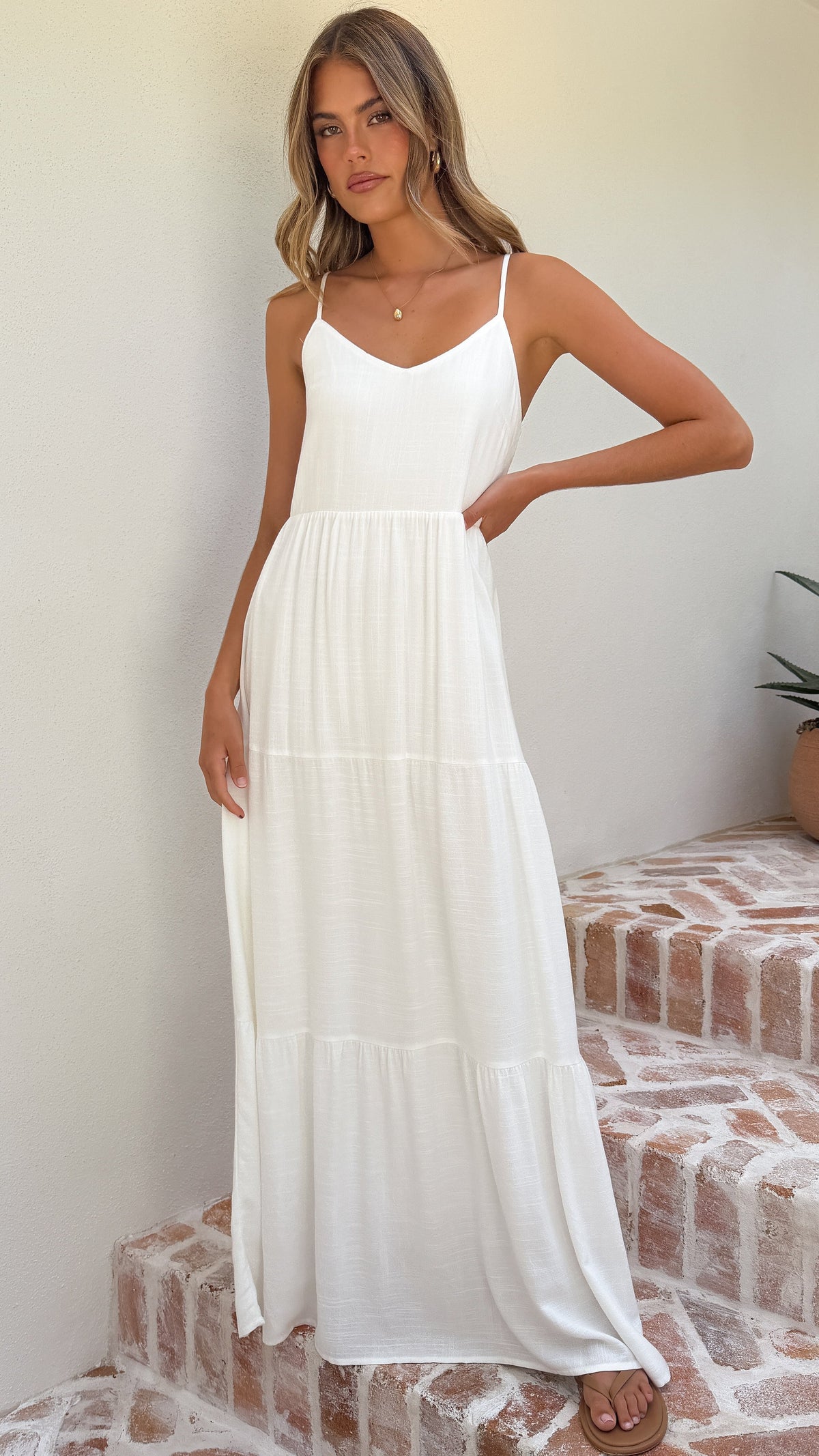 Shelley Maxi Dress - White