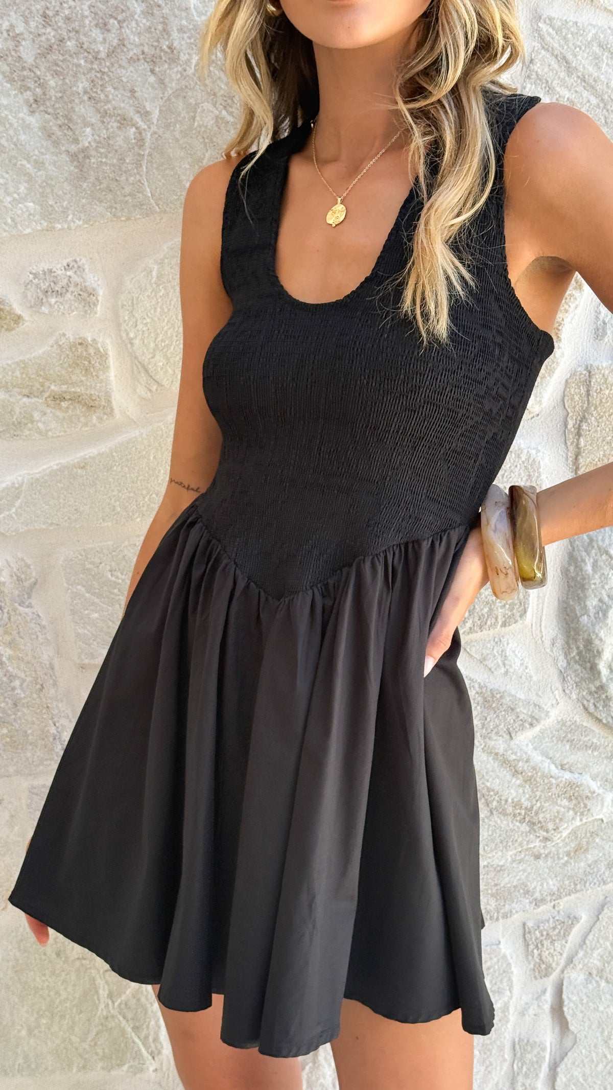 Amira Mini Dress - Black