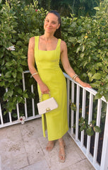 Eden Midi Dress ~ Citrine Stretch