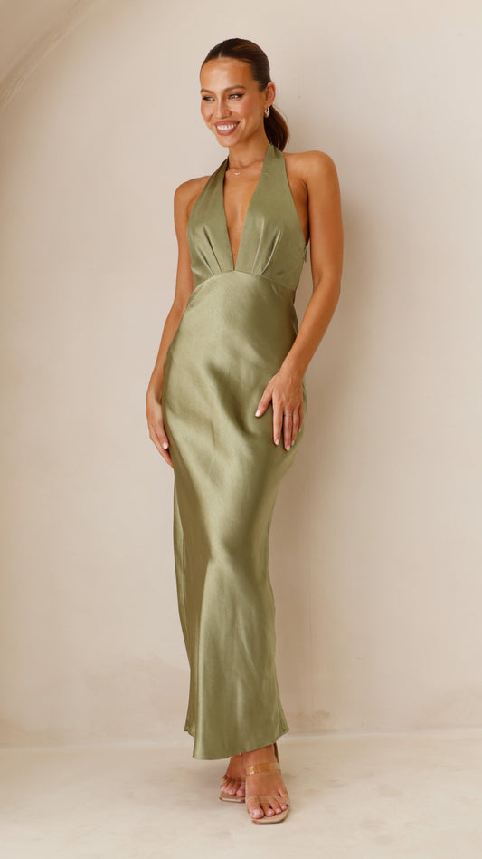 Chloe Maxi Dress - Olive