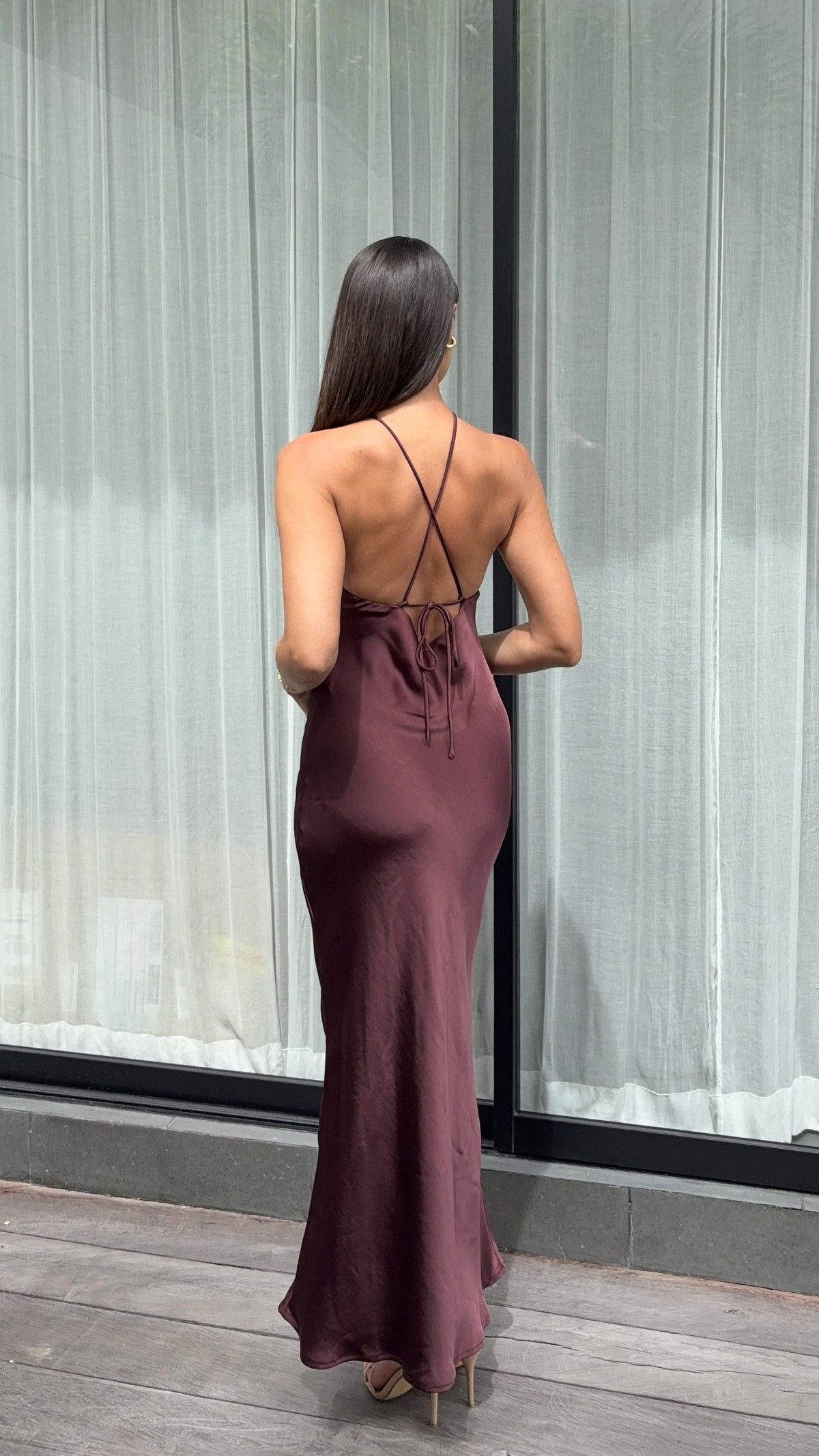 Chiara Maxi Dress - Chocolate