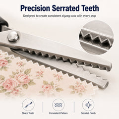 💥 LAST DAY 49% OFF✂️Stainless Steel Zig Zag Pinking Shears
