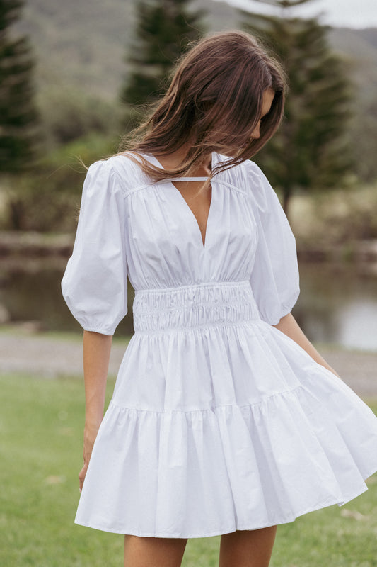 Alessia Mini Dress - White