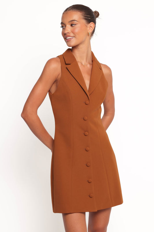 Barrett Mini Dress - Brown