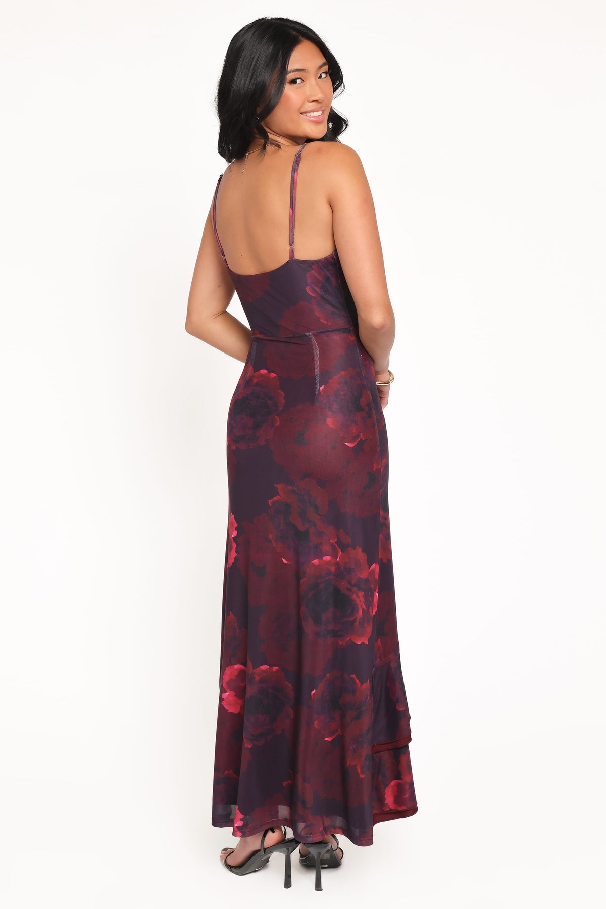 Carella Maxi Dress - Red Floral