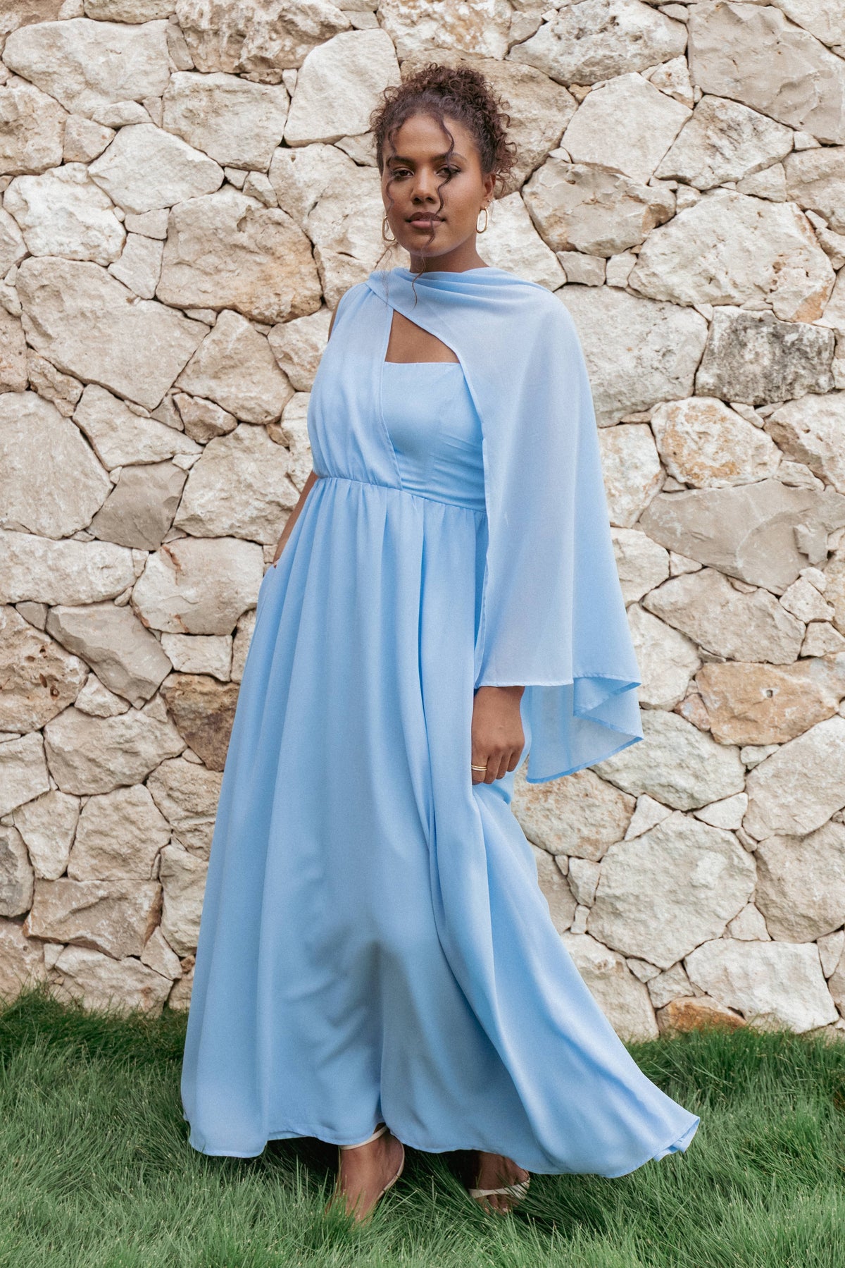 Darlee Maxi Dress - Cornflower Blue