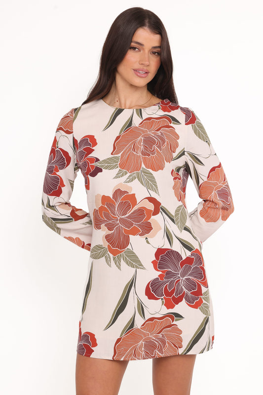Elanira Mini Dress - Fall Floral