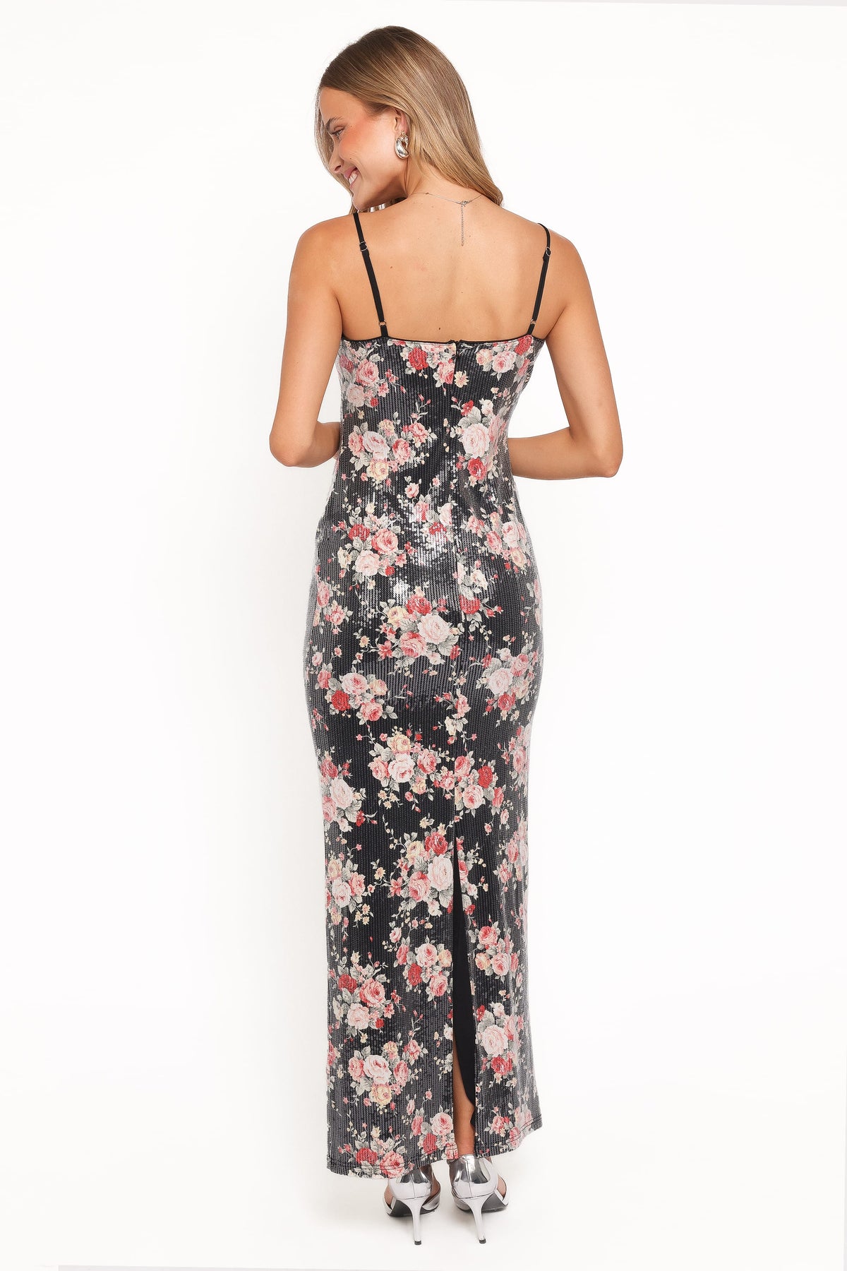 Everlee Maxi Dress - Floral Sequin
