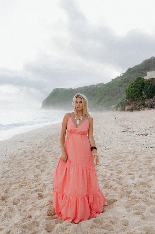 Forbes Maxi Dress - Coral