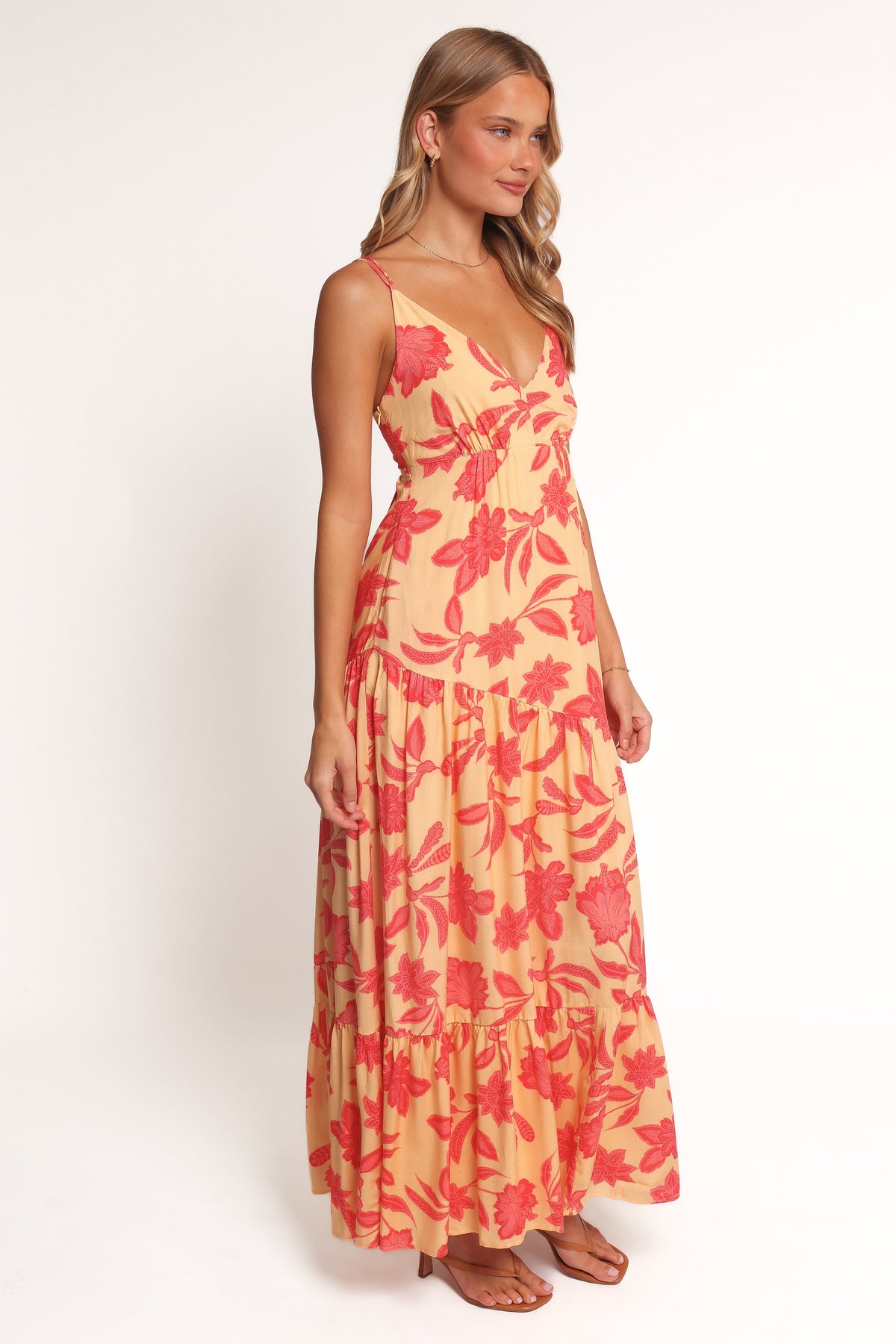 Forbes Maxi Dress - Red Floral