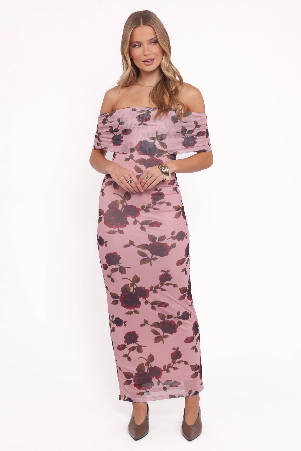 Indya Maxi Dress - Pink Floral