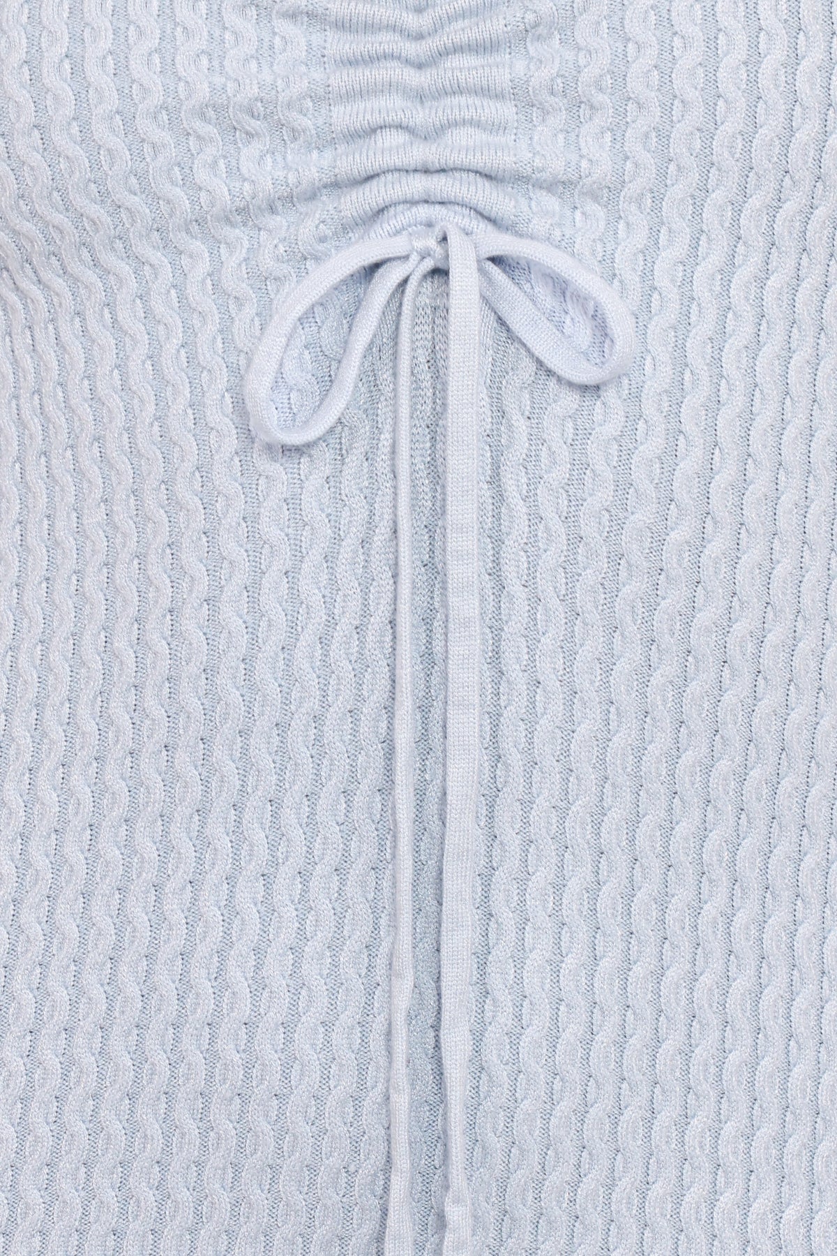 Irene Long Sleeve Midi Dress - Pale Blue