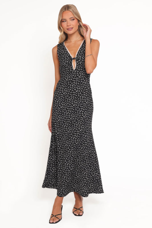 Jackson Maxi Dress - Black Floral
